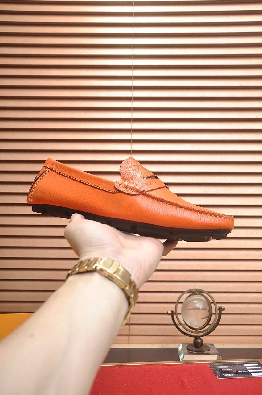 Men's men's shoes 💰420💶 [LV Doudou shoes] (water-dyed cowhide lining) new model is on the market, available on the official website. The new Doudou shoes are processed into single-color materials, and the uppers are made of imported horsehide leather. The body of the shoe is fully hemmed with mark thread, and is lined with imported original cowhide leather. The elegant shoe shape is super suitable for all-matching, and the size is 38-44.